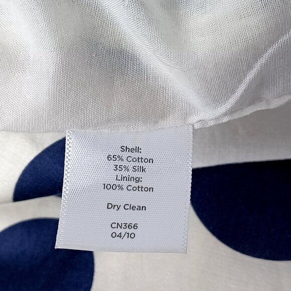 Talbots Chic Holiday Ivory/black Polka Dot Cowl Neck Silky Women Lg Y2K Vtg - Picture 3 of 12